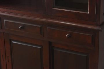 中古　九州民芸家具　特注品　両面使用可能!上品な収納棚(食器棚、戸棚、キャビネット)(定価約130万円)