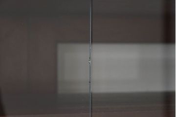 中古　九州民芸家具　特注品　両面使用可能!上品な収納棚(食器棚、戸棚、キャビネット)(定価約130万円)