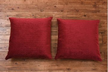 中古　北海道民芸家具　ラフジュオリジナルクッション付きラブソファ(二人掛けソファ)