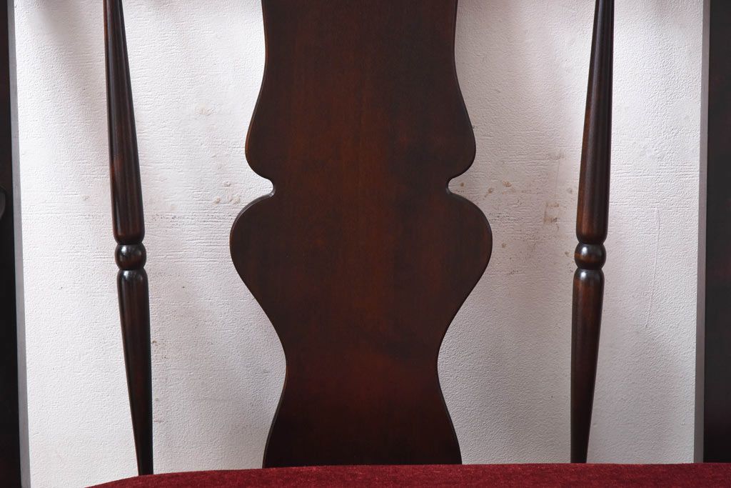 中古　北海道民芸家具　ラフジュオリジナルクッション付きラブソファ(二人掛けソファ)