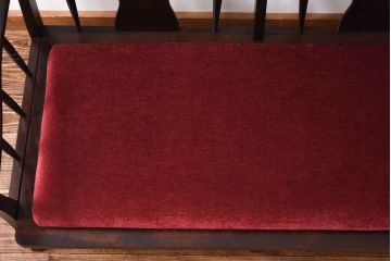 中古　北海道民芸家具　ラフジュオリジナルクッション付きラブソファ(二人掛けソファ)