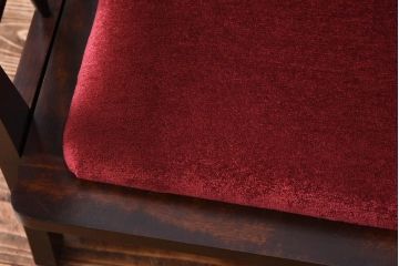 中古　北海道民芸家具　ラフジュオリジナルクッション付きラブソファ(二人掛けソファ)