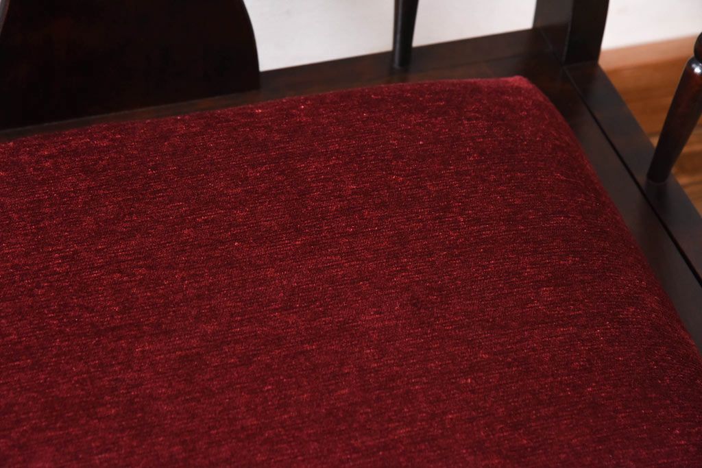 中古　北海道民芸家具　ラフジュオリジナルクッション付きラブソファ(二人掛けソファ)