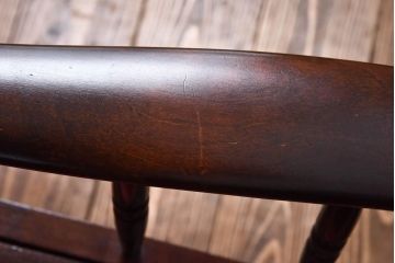 中古　北海道民芸家具　ラフジュオリジナルクッション付きラブソファ(二人掛けソファ)