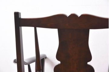 中古　北海道民芸家具　ラフジュオリジナルクッション付きラブソファ(二人掛けソファ)