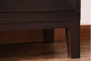 アンティーク家具　和モダン　ヒノキ材　モールガラス入り!　上品な趣きのローボード(テレビボード、リビングボード)