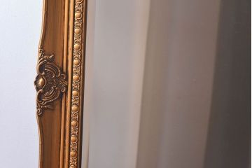 アンティーク雑貨　中古　豪華で目を引くアンティーク調ミラー(姿見、鏡)