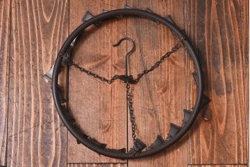 アンティーク雑貨　昭和レトロ　錆びた質感が味わい深いハンガーピンチ(洗濯ハンガー、物干し)