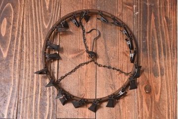 アンティーク雑貨　昭和レトロ　錆びた質感が味わい深いハンガーピンチ(洗濯ハンガー、物干し)