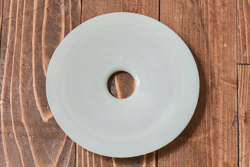 昭和レトロ　昔懐かしい魅力のある平笠シェード(天井照明、ペンダントライト)(1)