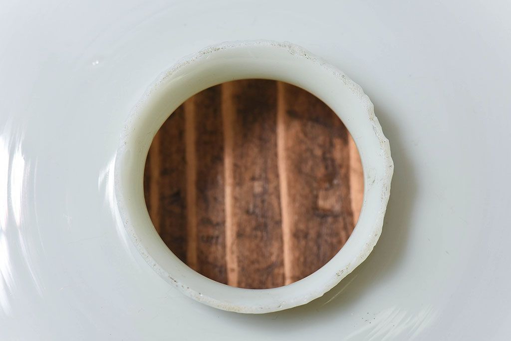 昭和レトロ　昔懐かしい魅力のある平笠シェード(天井照明、ペンダントライト)(3)