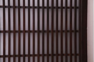 和製アンティーク　特大!　すりガラスの入った古い格子戸(蔵戸)
