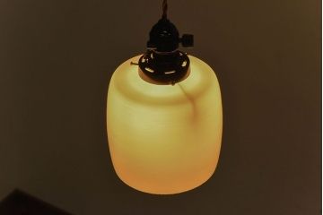 昭和レトロ　取り入れやすい白いシェード(天井照明、ペンダントライト)