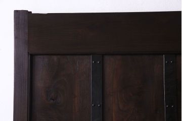 【I様ご成約済み】和製アンティーク　モダンな雰囲気漂う細身の蔵戸(引き戸、建具、玄関戸)