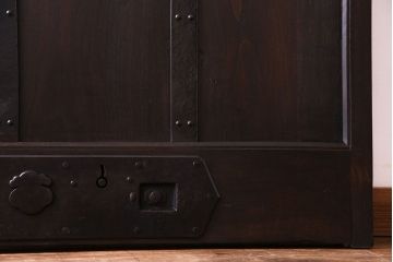 【I様ご成約済み】和製アンティーク　モダンな雰囲気漂う細身の蔵戸(引き戸、建具、玄関戸)