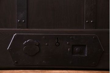 【I様ご成約済み】和製アンティーク　モダンな雰囲気漂う細身の蔵戸(引き戸、建具、玄関戸)