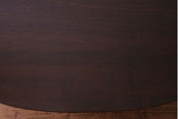 アンティーク家具　和製アンティーク　オーバル型　おしゃれなシルエットのローテーブル(ちゃぶ台、座卓)