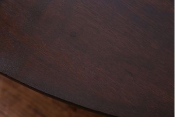 アンティーク家具　和製アンティーク　オーバル型　おしゃれなシルエットのローテーブル(ちゃぶ台、座卓)