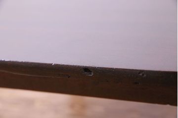 アンティーク家具　和製アンティーク　オーバル型　おしゃれなシルエットのローテーブル(ちゃぶ台、座卓)