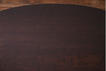 アンティーク家具　和製アンティーク　オーバル型　おしゃれなシルエットのローテーブル(ちゃぶ台、座卓)