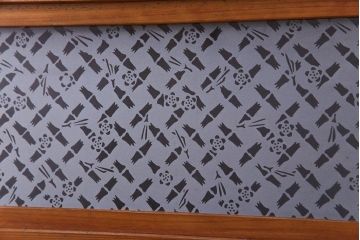 【S様ご成約分】なつかしさ漂う昭和レトロのガラス障子戸(格子戸、引き戸)4枚セット