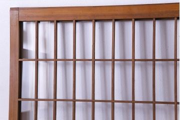 【S様ご成約分】なつかしさ漂う昭和レトロのガラス障子戸(格子戸、引き戸)4枚セット