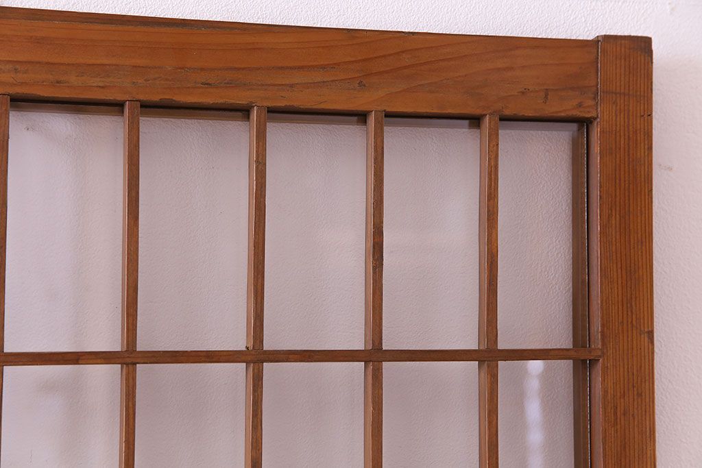 【S様ご成約分】なつかしさ漂う昭和レトロのガラス障子戸(格子戸、引き戸)4枚セット