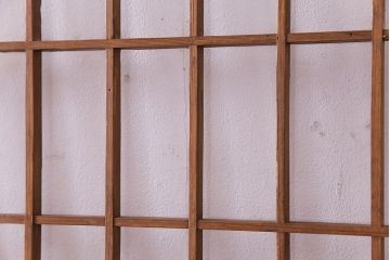 【S様ご成約分】なつかしさ漂う昭和レトロのガラス障子戸(格子戸、引き戸)4枚セット