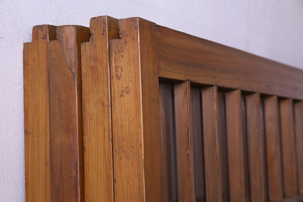 【S様ご成約分】なつかしさ漂う昭和レトロのガラス障子戸(格子戸、引き戸)4枚セット