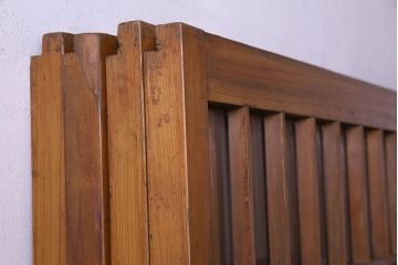 【S様ご成約分】なつかしさ漂う昭和レトロのガラス障子戸(格子戸、引き戸)4枚セット