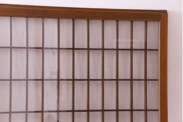 【S様ご成約分】なつかしさ漂う昭和レトロのガラス障子戸(格子戸、引き戸)4枚セット