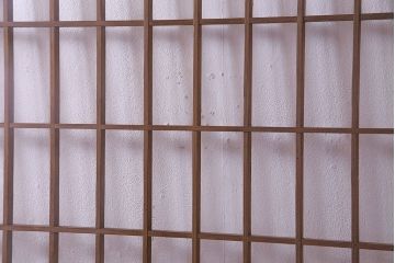 【S様ご成約分】なつかしさ漂う昭和レトロのガラス障子戸(格子戸、引き戸)4枚セット