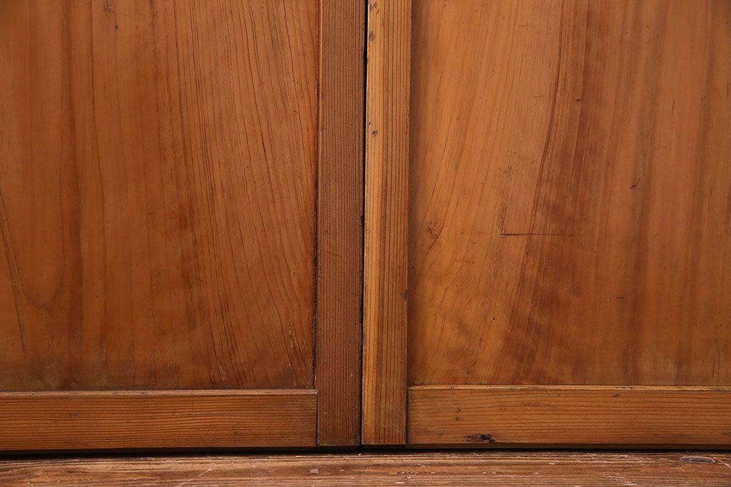 【S様ご成約分】なつかしさ漂う昭和レトロのガラス障子戸(格子戸、引き戸)4枚セット