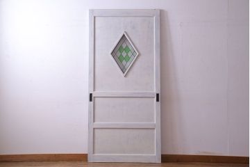 【S様ご成約分】結霜ガラス入りでおしゃれなペイント引き戸(ドア、建具)