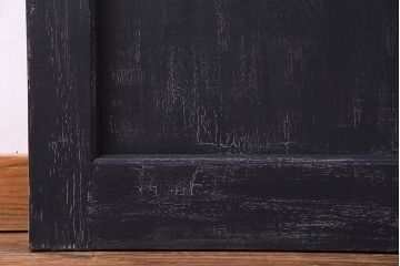 【S様ご成約分】結霜ガラス入り　シャビーなアンティークペイントドア(建具、引き戸)