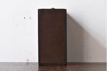 アンティーク家具　和製アンティーク　総栗材　可愛らしいサイズの木製小引き出し(印鑑箱、印箱)