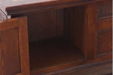中古　old charm(オールドチャーム) アンティーク調のデザインがおしゃれなデスク(作業台)