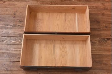 アンティーク家具　和製アンティーク　脚を付けてリメイクした時代箪笥のローボード(サイドボード)