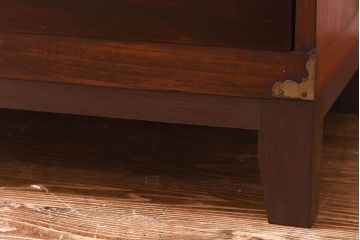 アンティーク家具　和製アンティーク　脚を付けてリメイクした時代箪笥のローボード(サイドボード)