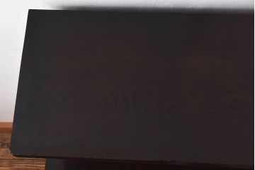 アンティーク家具　昭和期　ナラ材　シックな色合いが魅力の小ぶりのシェルフ(飾り棚、陳列棚)