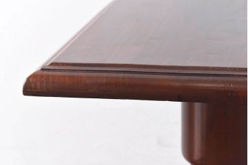 アンティーク雑貨　マホガニー材の杢目が美しい、重厚感ある洋風の花台(飾り台)