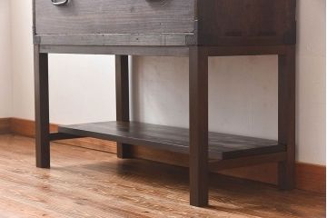 アンティーク家具　和製アンティーク　使いやすさアップ!脚付きチェスト(引き出し、時代箪笥、サイドボード)(3)