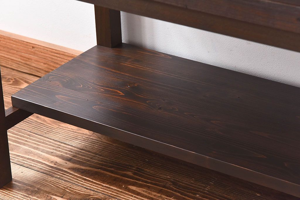 アンティーク家具　和製アンティーク　使いやすさアップ!脚付きチェスト(引き出し、時代箪笥、サイドボード)(3)