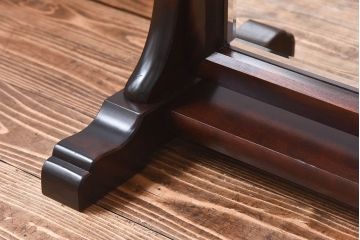 アンティーク雑貨　中古　北海道民芸家具　なめらかな木の風合いが魅力のミラー(スタンドミラー、鏡)