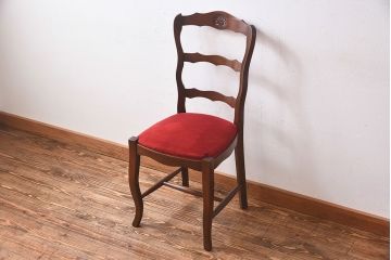 中古　Henri Julien(アンリ・ジュリアン)　フレームの形が独創的なダイニングチェア(椅子)(3)