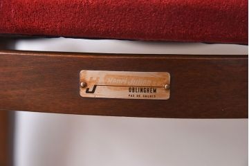 中古　Henri Julien(アンリ・ジュリアン)　フレームの形が独創的なダイニングチェア(椅子)(3)