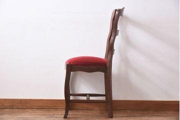 中古　Henri Julien(アンリ・ジュリアン)　フレームの形が独創的なダイニングチェア(椅子)