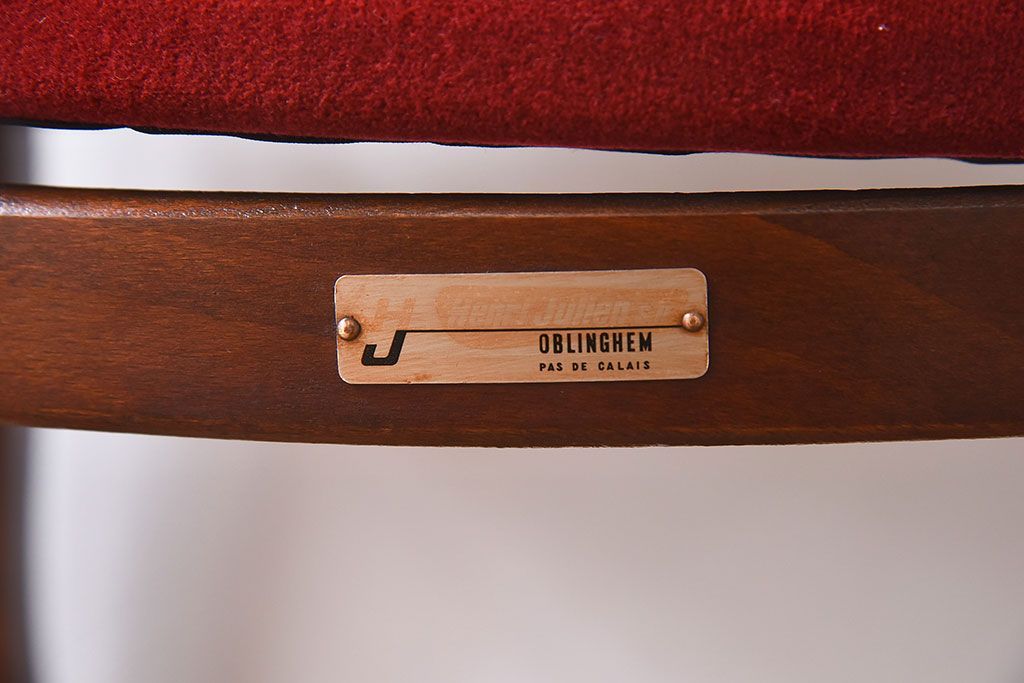 中古　Henri Julien(アンリ・ジュリアン)　フレームの形が独創的なダイニングチェア(椅子)