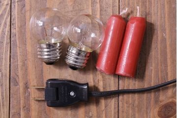 アンティーク雑貨　フランスアンティーク　シックな燭台付きテーブルランプ(デスクスタンド)