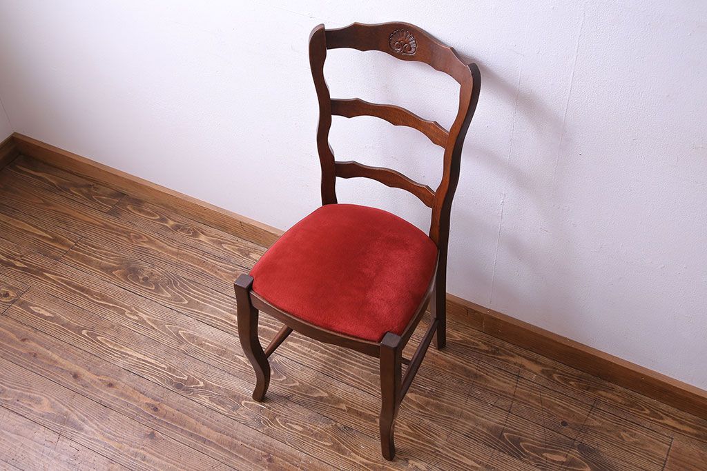 中古　Henri Julien(アンリ・ジュリアン)　フレームの形が独創的なダイニングチェア(椅子)(2)